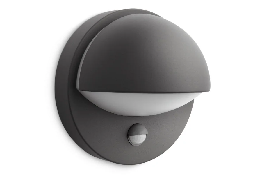 Philips myGarden June ulkoseinävalaisin 12W E27 P45 (ei sisällä lamppua), Seinävalaistus ulkotiloihin, Antrasiitti, Metalli, IP44, Patio, Puutarha, II