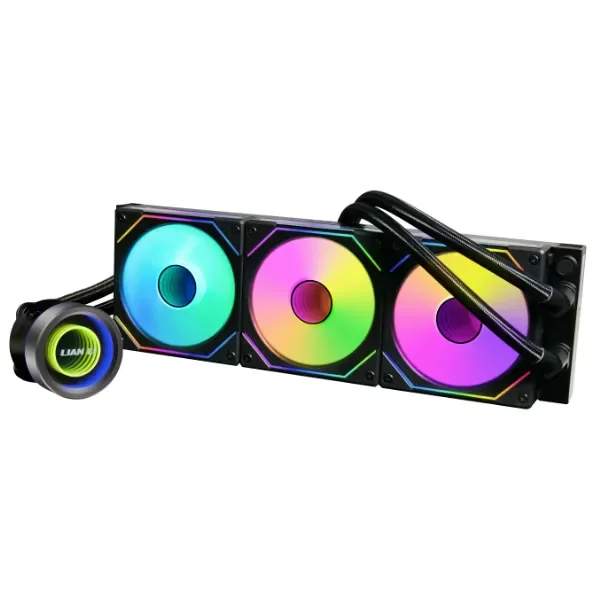 Lian Li GA II TRINITY, All-in-one-nesteenjäähdytin, 12 cm, Musta