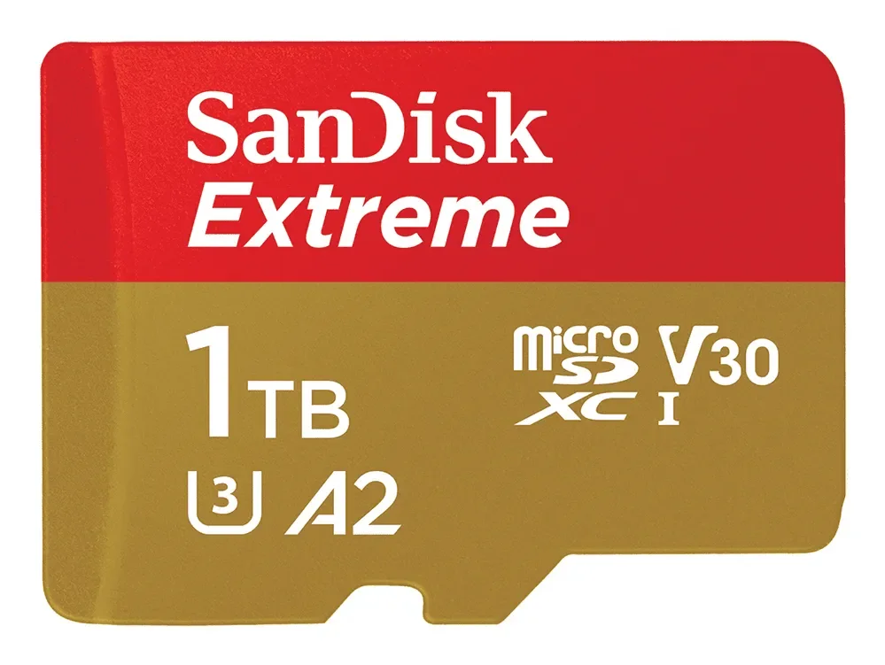 SanDisk Extreme 1 Tt MicroSDXC UHS-I U3 V30 A2 -muistikortti + SD-adapteri
