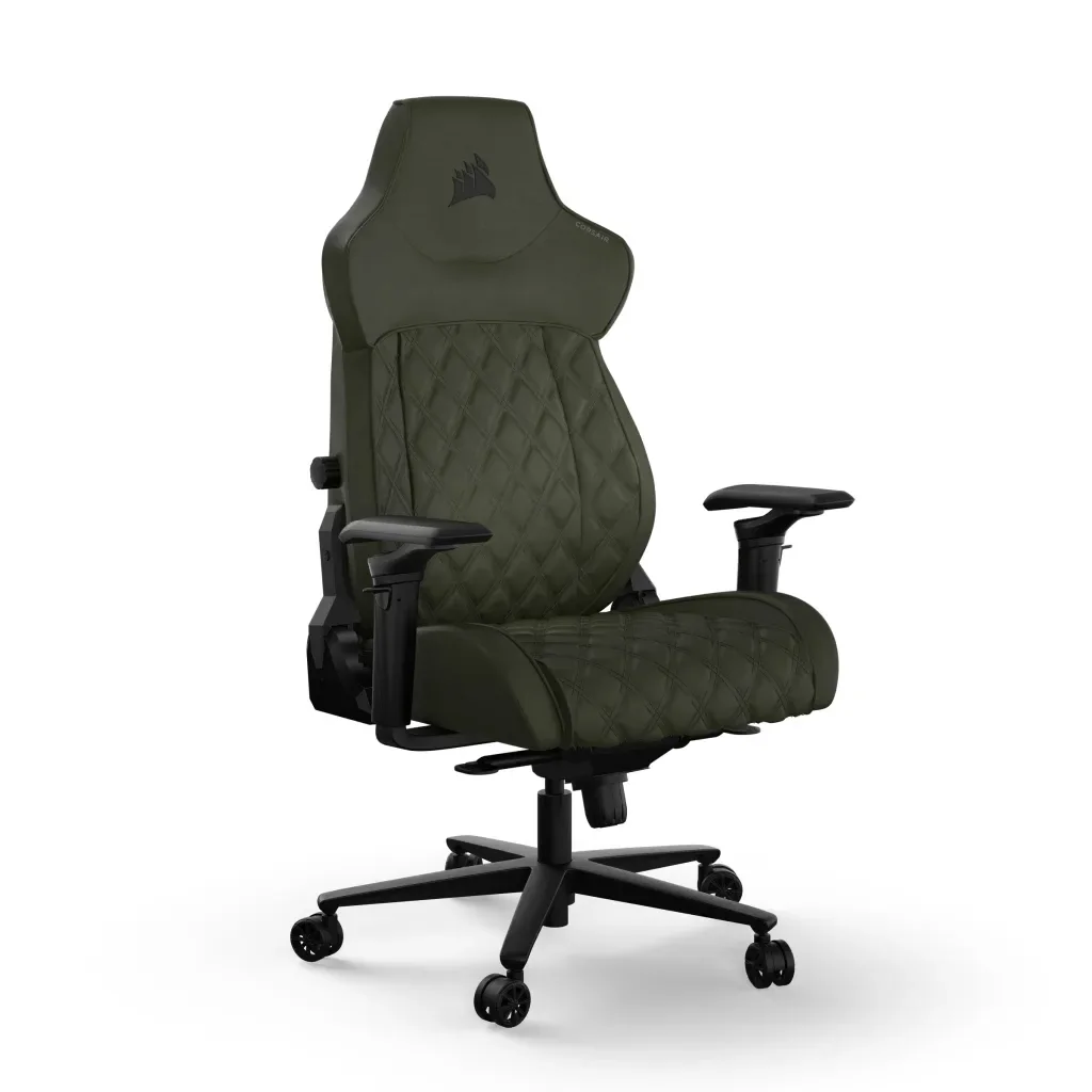 Corsair TC500 LUXE, PC-pelituoli, 120 kg, Pehmustettu istuintoppaus, Pehmustettu selkänoja, 180 cm, musta