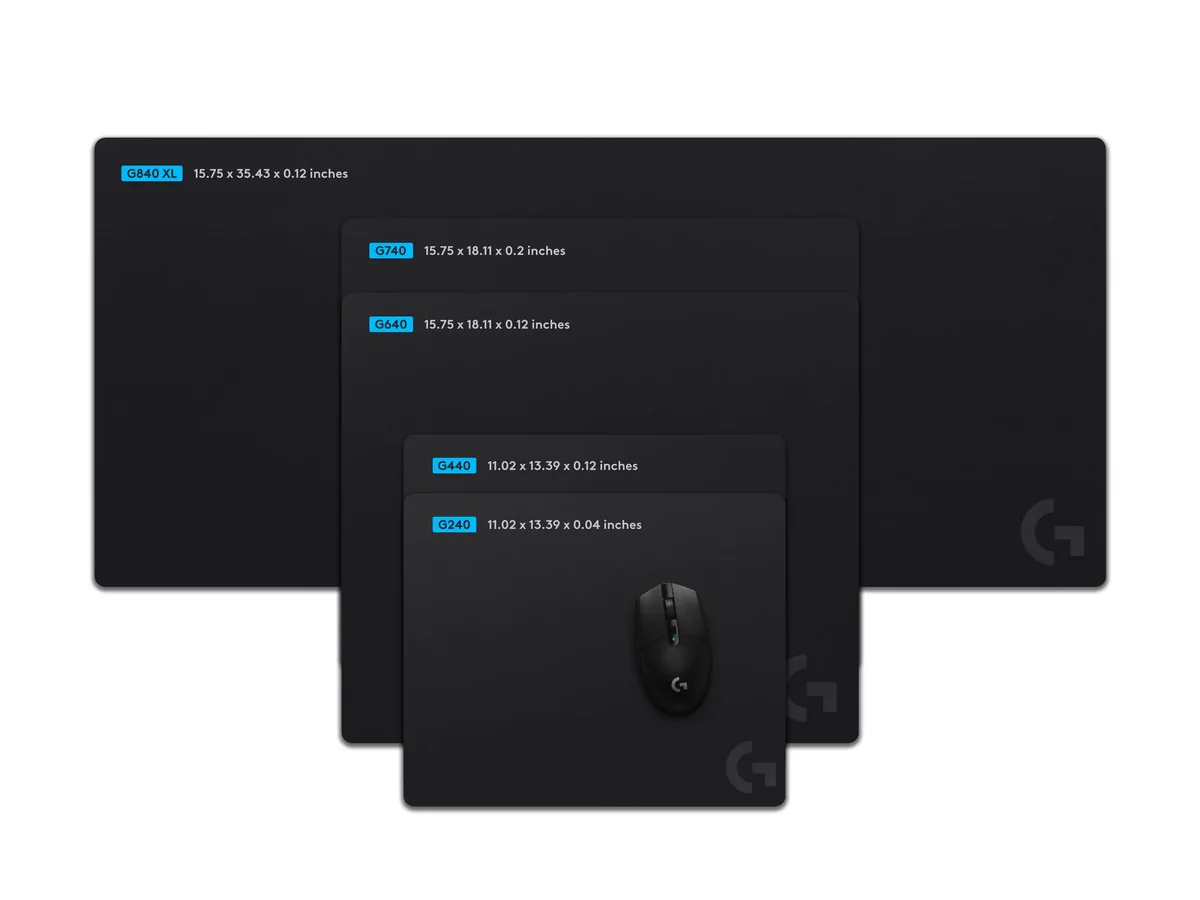 Logitech G440 -pelihiirimatto kovalla pinnalla, 340x280 mm, musta