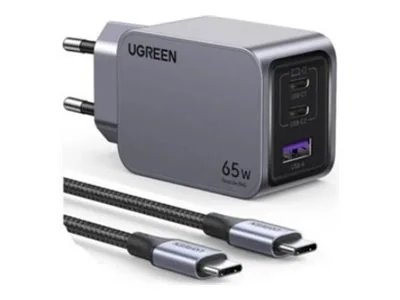 UGREEN Nexode Pro 65W 3-Port Gan Fast Charger -pikalaturi