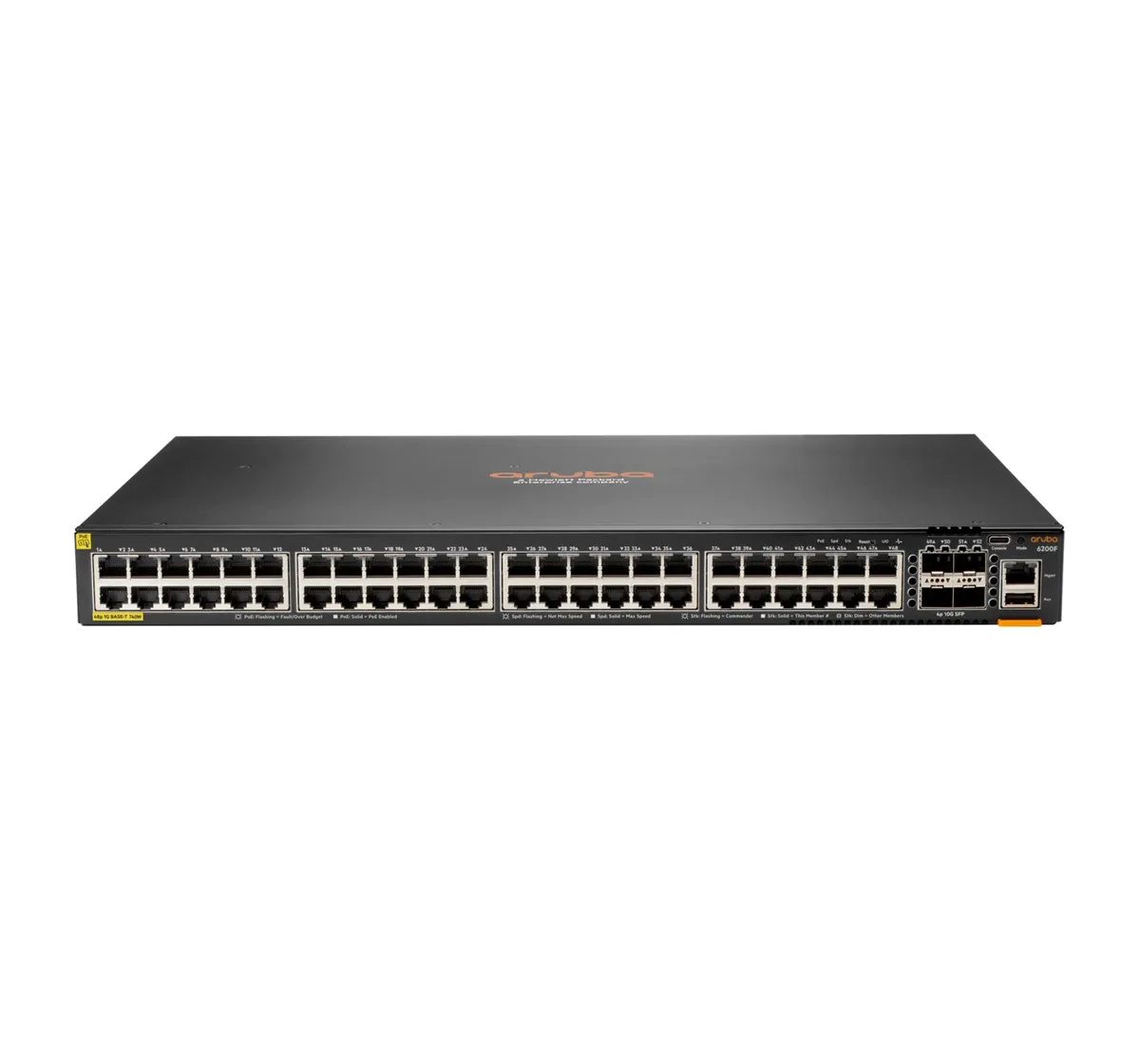 HPE Aruba Networking CX 6200F 48G Class-4 PoE 4SFP+ 740W - Hallittava Layer 3 -kytkin