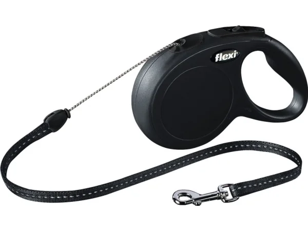 Flexi New CLASSIC 8 m Sort Hund Fleksibel hundesnor Fleksibel hundesnor