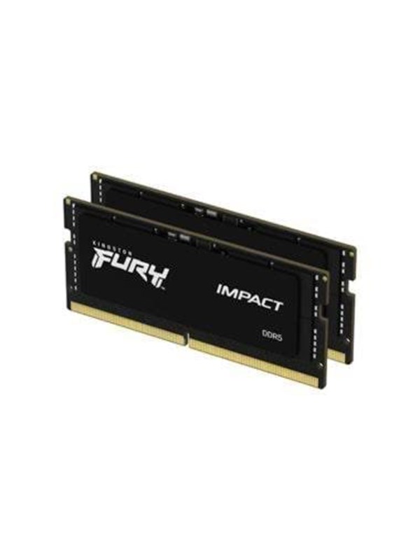 Kingston FURY Impact DDR5-6000 - 32GB - CL38 - Dual Channel (2 pcs) - Intel XMP - Musta