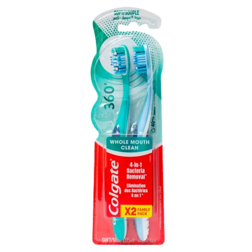 Colgate 360° Whole Mouth Clean Pehmeä Hammasharja - 2 kpl