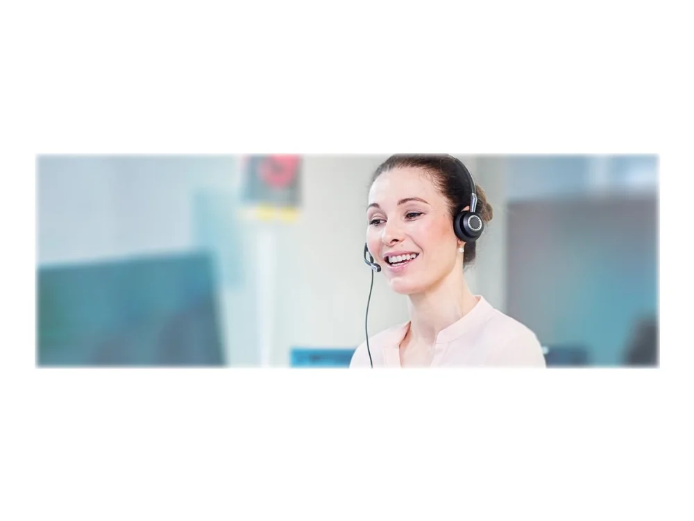 Jabra Biz 2400 II Duo NC -stereokuulokemikrofoni, musta, hopea