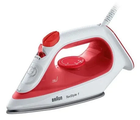 Braun TexStyle 1 SI 1019 -höyrysilitysrauta, 1900 W, 0,22 l, punainen