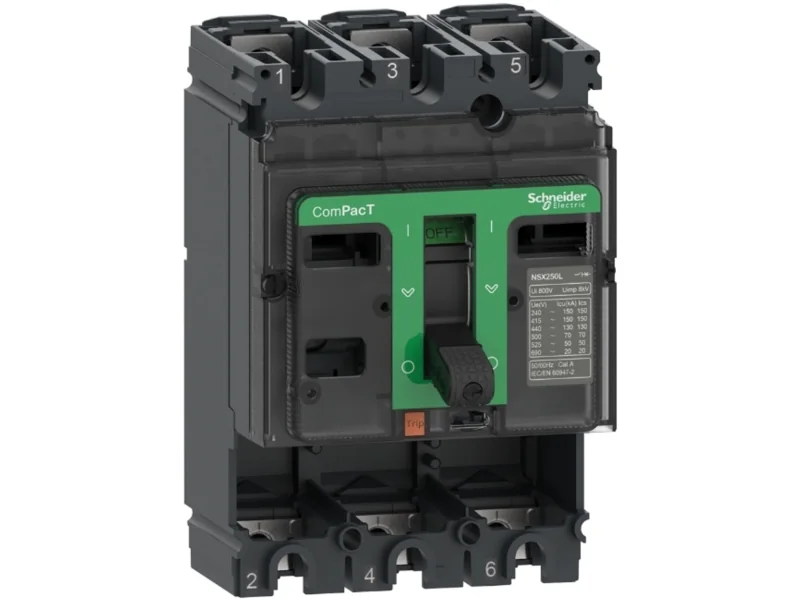Schneider Electric Circuit breaker without current relay ComPacT NSX160B 25 kA at 415 VAC 50/60 Hz 160 A 3 poles