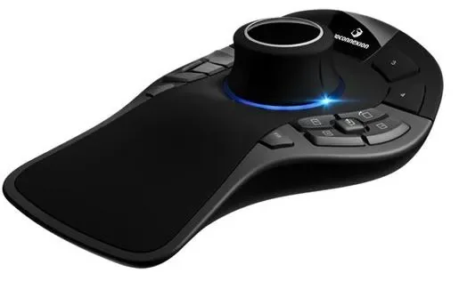 3Dconnexion SpaceMouse Pro -langallinen ergonominen hiiri, musta