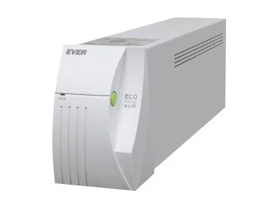 EVER ECO Pro 1200 AVR CDS - UPS - AC 230 V - 780 Watt - 1200 VA - 5 At - USB - lähtöliitännät: 2 - valkoinen