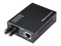 DIGITUS Professional DN-82110-1 - Kuitumuuntaja - GigE - 10Base-T, 1000Base-SX, 100Base-TX, 1000Base-T - RJ-45 / ST multimodus - op til 500 m - 850 nm