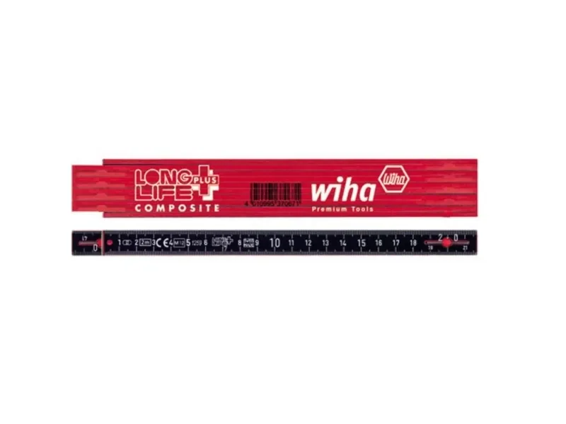 Wiha taittolattamittari longlife plus komposiitti 2 m