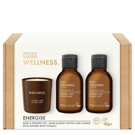 Baylis & Harding Ginger, Lime & Basil Leaf Wellness Energise Gift Set