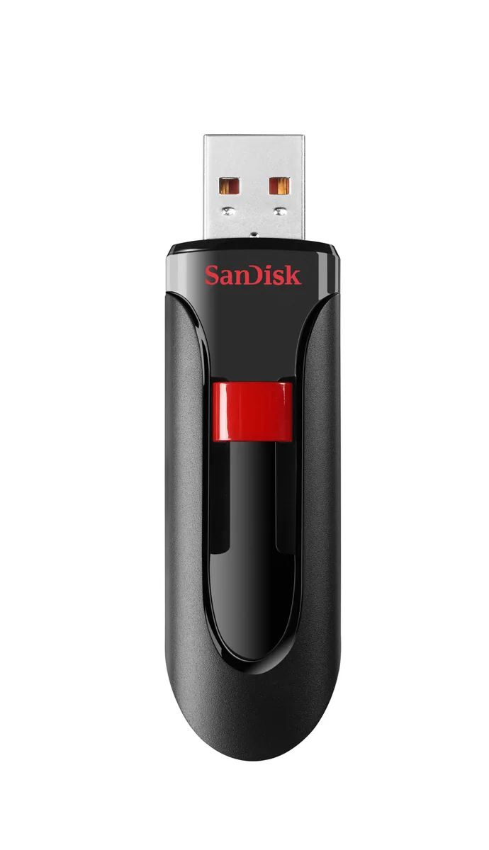 Sandisk Cruzer Glide 64gb Usb-a Musta, Punainen