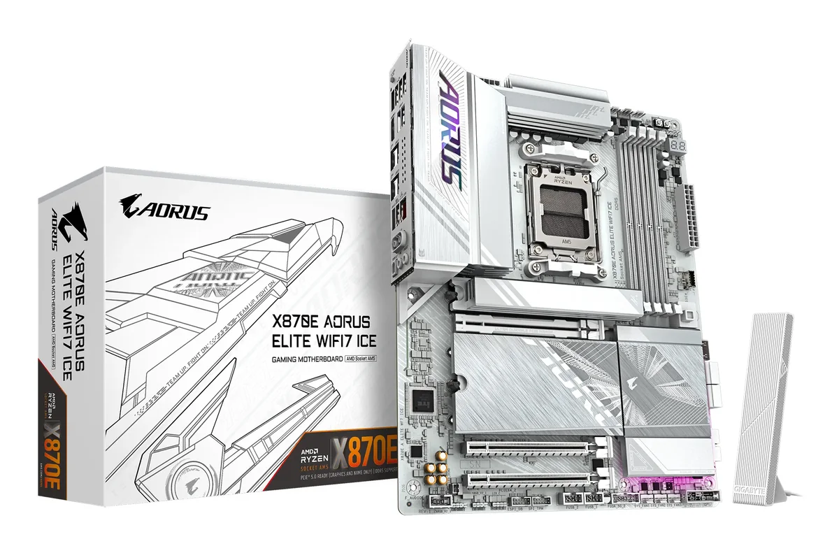Gigabyte AORUS X870E ELITE WiFi 7 ICE AM5 ATX -emolevy