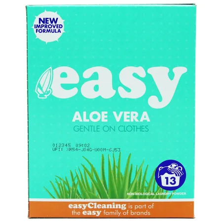 Easy Aloe Vera Non Bio Laundry Detergent Powder - 884 g