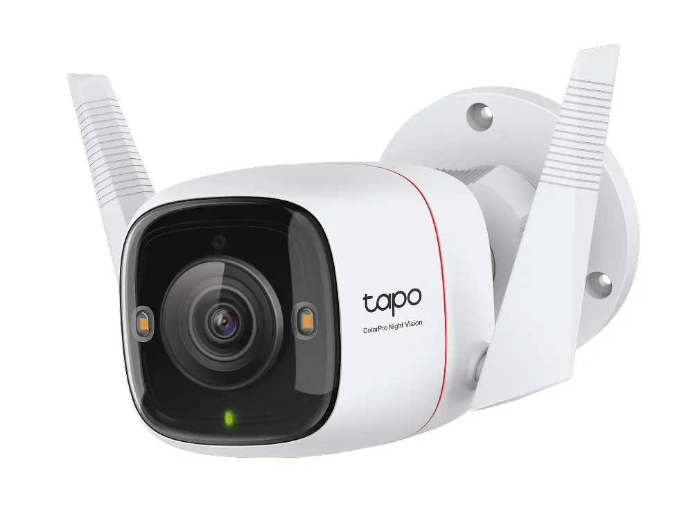 TP-LINK ulkotilojen turvakamera 2K QHD 2688x1520 F1.0 2.4GHz 2T2R 2x ulkoiset antennit 1x Ethernet-portti