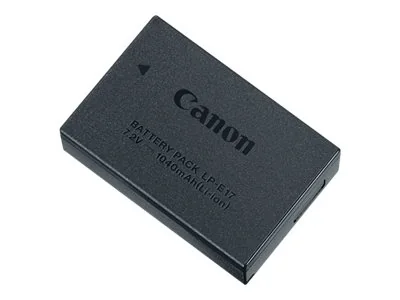 Canon LP-E17 - Akku - Li-Ion - 1040 mAh - EOS 200, 250, 800, 850, 9000, Kiss X10, Kiss X9i, M6, Rebel SL3, Rebel T7i, Rebel T8i, RP - EOS 200, 250, 800, 850, 9000, Kiss X10, Kiss X9i, M6, Rebel SL3, Rebel T7i, Rebel T8i, RP