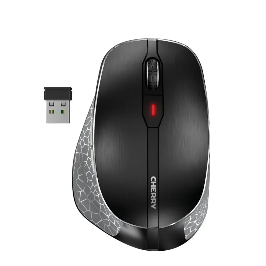 Cherry MW 8C ERGO - Hiiri - Optinen - 6 painiketta - Musta