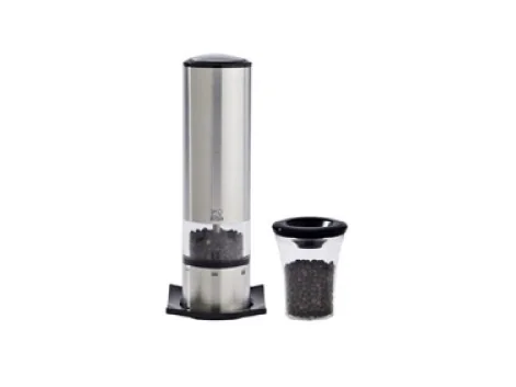 Peugeot Pepper mill electric Elis uS 20 cm Matte steel/Clear