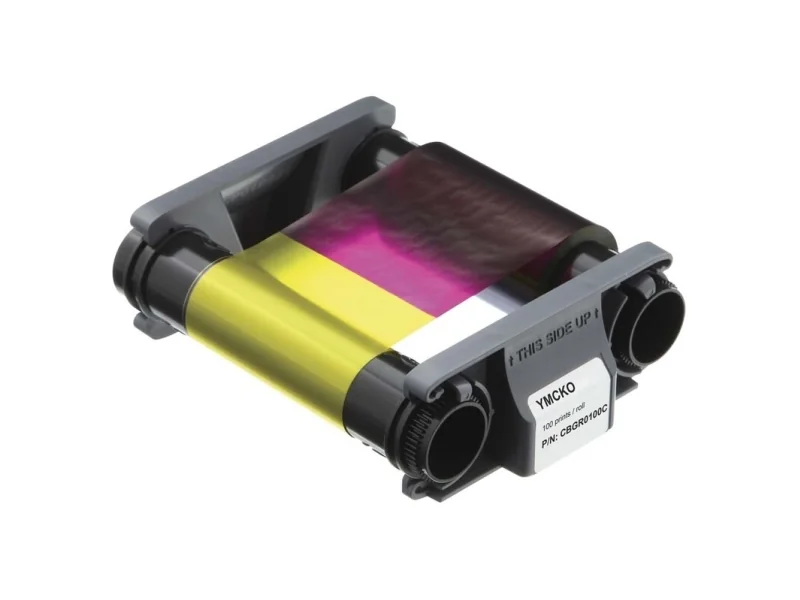 Evolis CBGR0100C, Badgy100 / Badgy200, 100 sivua, Lämpösiirto, Musta, Kupla