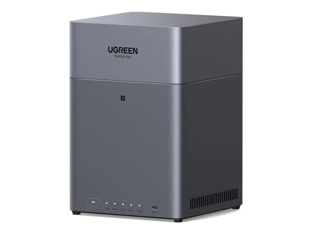 UGREEN NASync DH4300 Plus - NAS-server - 4 bays - SATA 6Gb/s - RAID 0, 1, 5, 6, 10, JBOD - RAM 4 GB - 2.5 Gigabit Ethernet *Diskless version*
