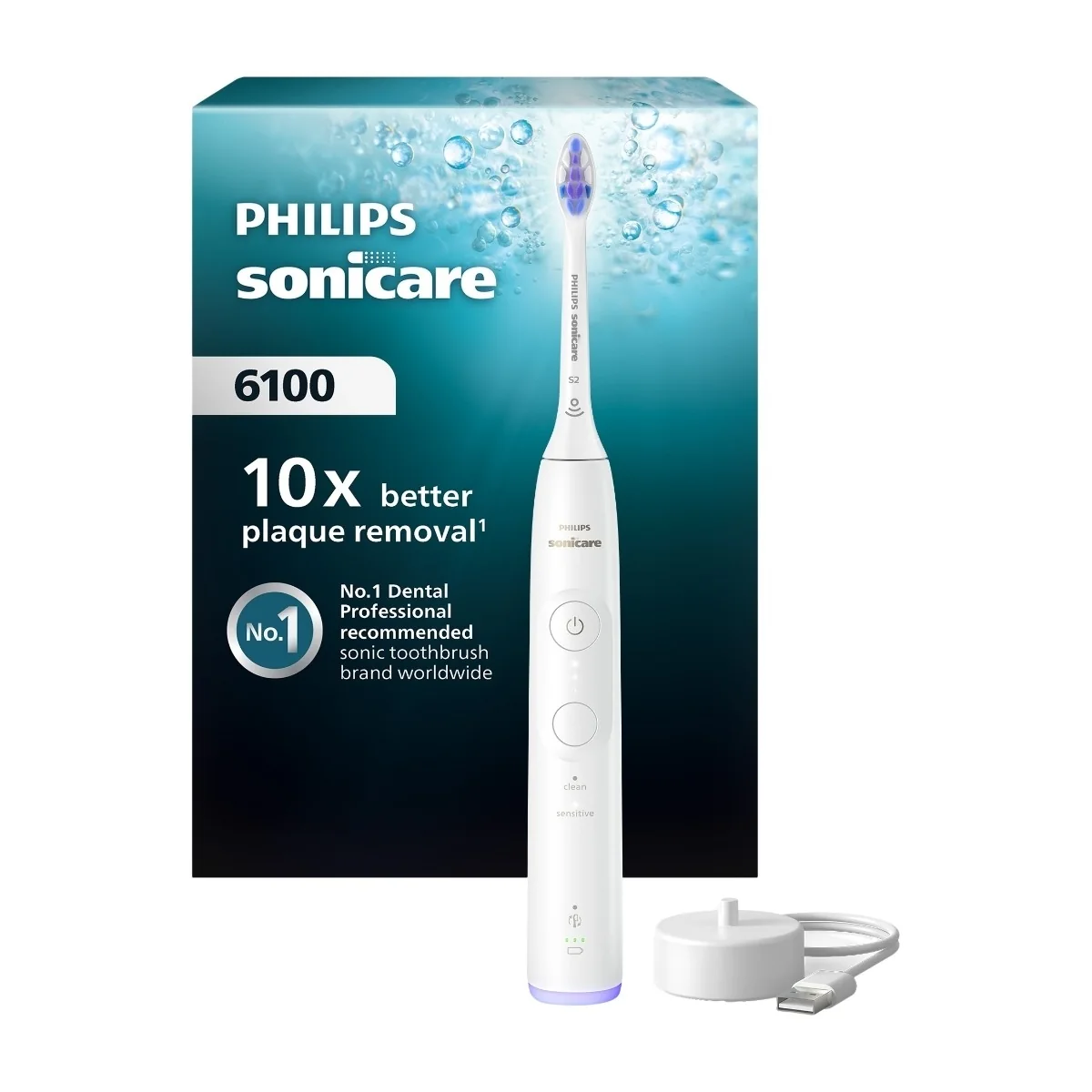 Philips Sähköhammasharja Sonicare 6100 series HX7400 - tooth brush - white