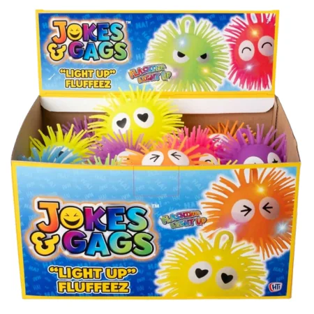 Fluffeez Light Up Puffer Ball Assorted – 4 Inch
