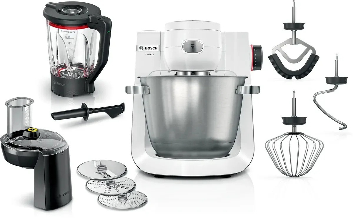 Bosch MUM6EW22 Monitoimikone, 1600 W, 5,5 L, Valkoinen