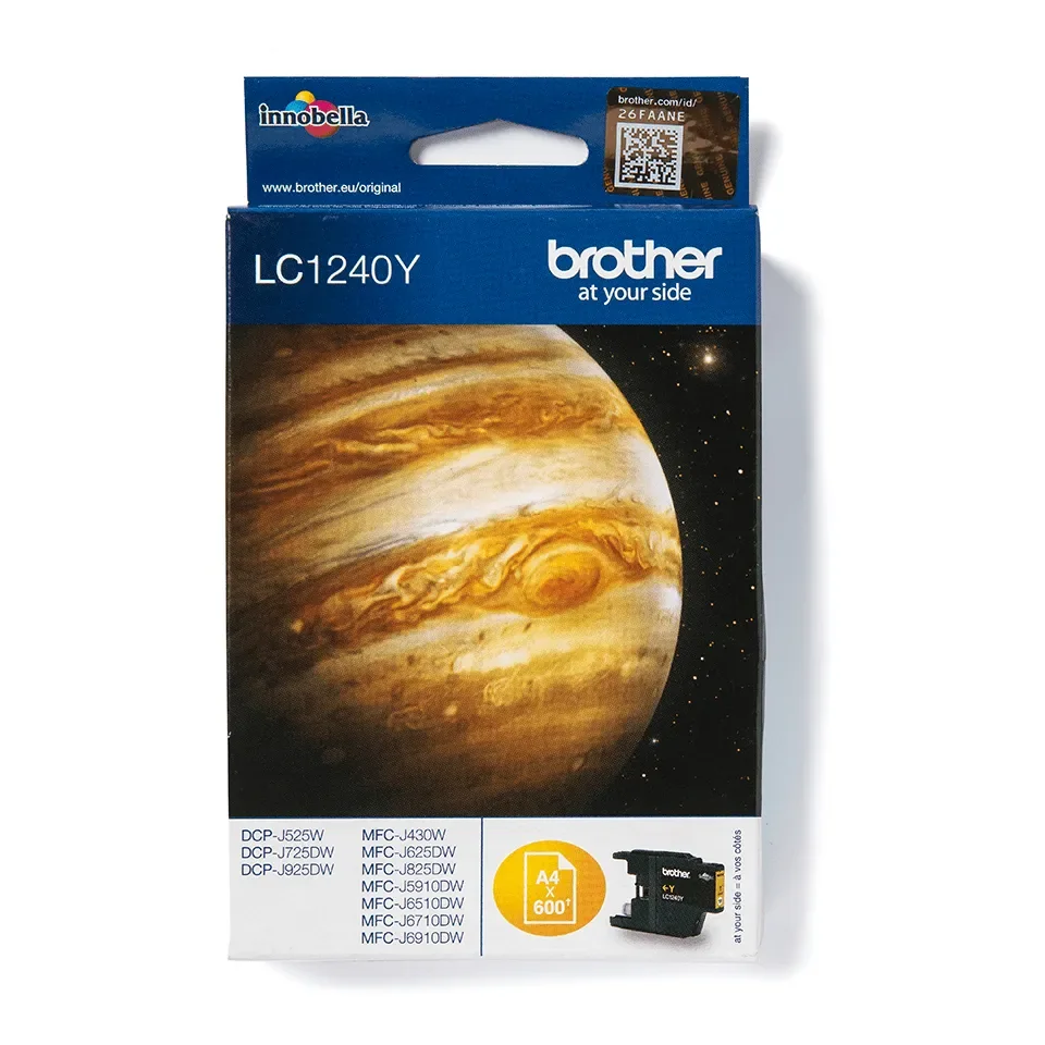 Brother LC1240Y -mustekasetti, keltainen