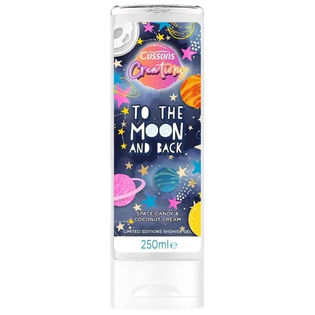 Cussons Creations To The Moon & Back Space Candy & Kookosvoide Suihkugeeli - 250 ml