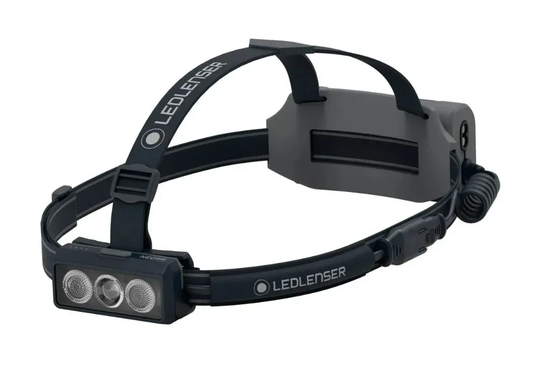 Ledlenser NEO9R otsalamppu, 1200 lumenia, musta/harmaa