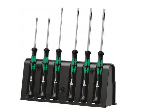 Wera 2035/6 A Elektroniker-Schraubendrehersatz + Rack