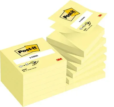 3M Tarralappu R330-CY 76x76mm 100 arkkia 12 kpl/pakkaus ( 7100290167 )