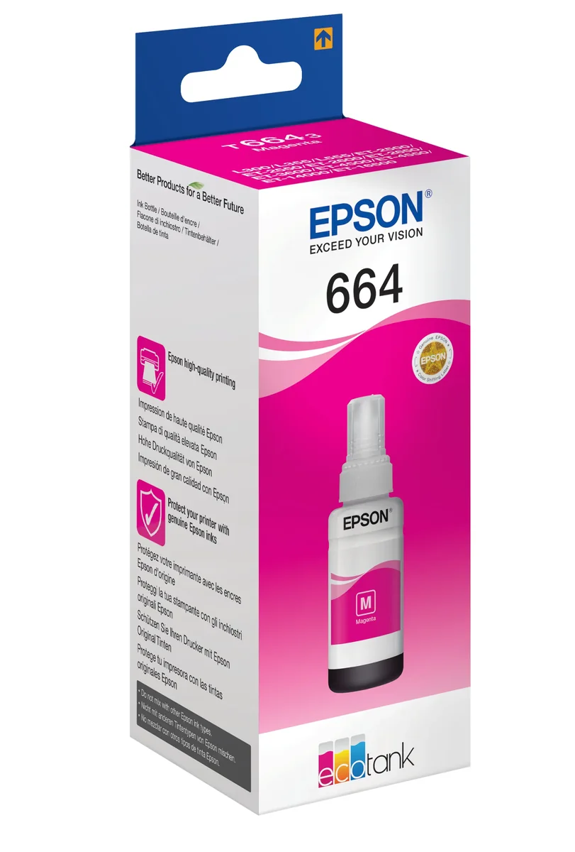 Epson T6643-mustepullo, 70 ml, magenta