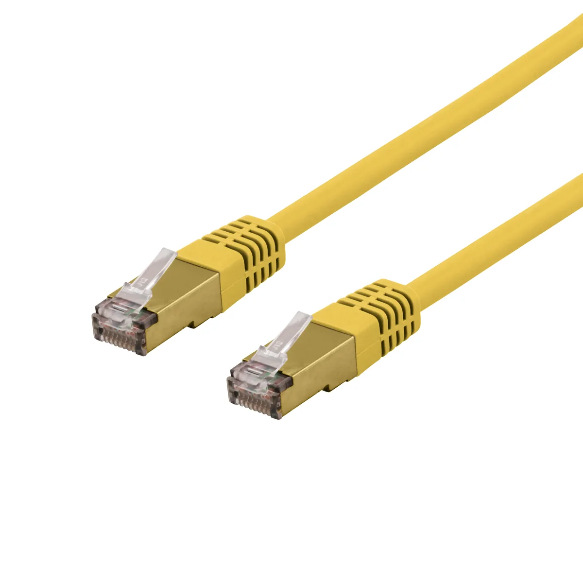 Deltaco Cat6a S/FTP LSZH RJ45 2m -verkkokaapeli, keltainen