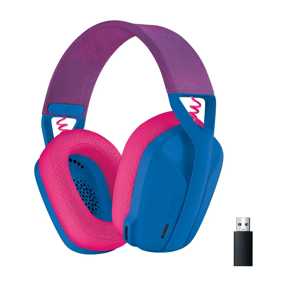 Logitech G435 Lightspeed -langaton peliheadset, sininen