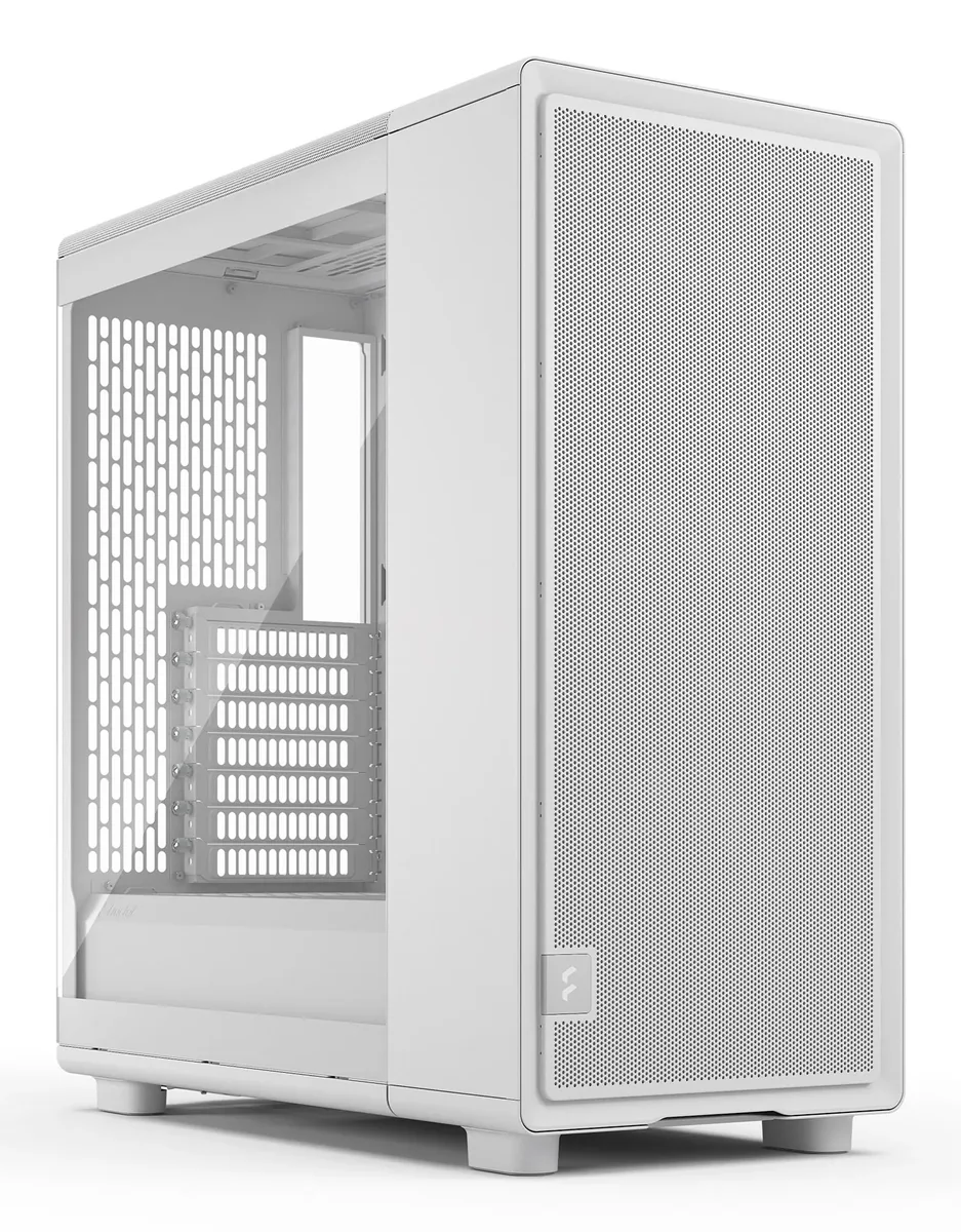 Fractal Design Epoch -miditornikotelo läpinäkyvällä ikkunalla, valkoinen