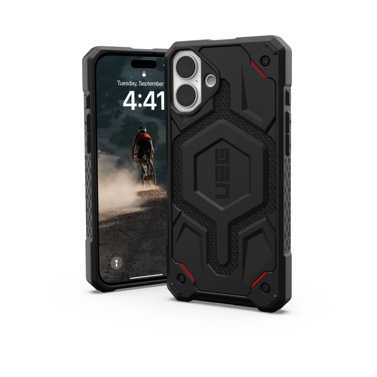 UAG iPhone 16 Plus Monarch Pro Kevlar -suojakuori, musta