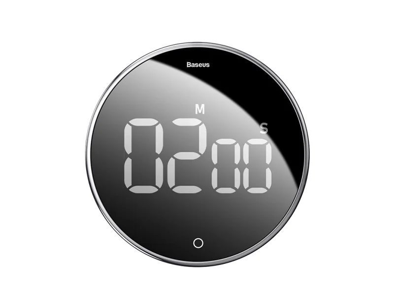 Baseus Heyo rotation countdown, Päivittäinen ajastin, Musta, Digitaalinen, LCD, Vipu, Rotaatio, 99 min