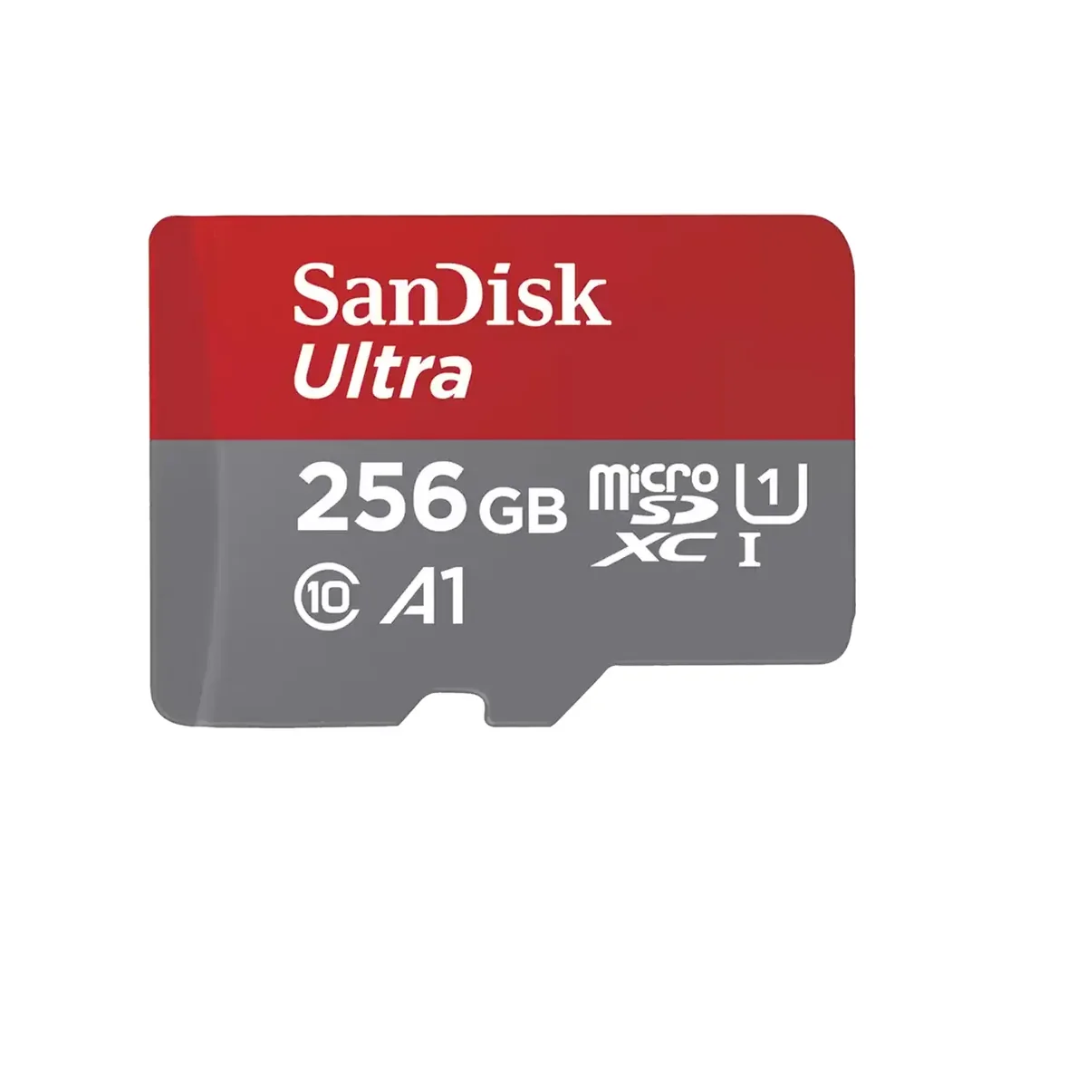 SanDisk SDSQUAC-256G-GN6FA, 256 GB, MicroSDXC, UHS-I, 150 MB/s, Magneettisuojattu, Iskunkestävä, Lämmönkestävä, Vesitiivis, Röntgensäteenkestävä, Harmaa, Punainen