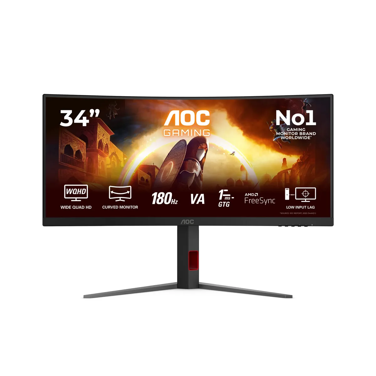 34" AOC CU34G4 - 3440x1440 (UWQHD) - 180Hz - VA