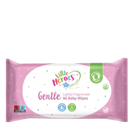 Little Heroes Gentle Kevyesti Hajustetut Baby Wipes - 66 kpl