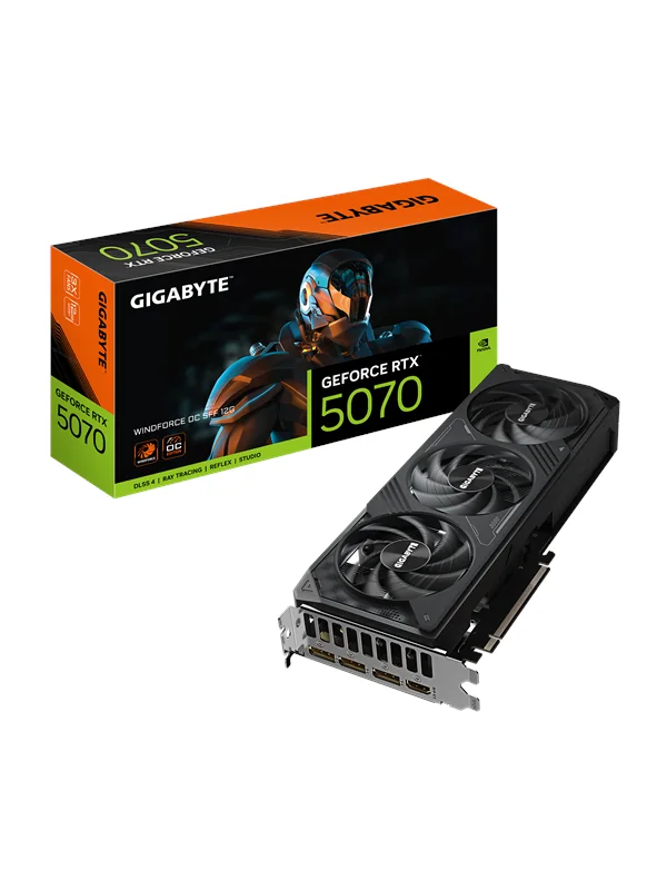 Gigabyte GeForce RTX 5070 WINDFORCE SFF OC 12 Gt -näytönohjain