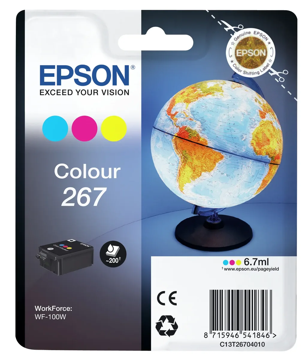 EPSON 267-mustekasetti, 6.7 ml, väri