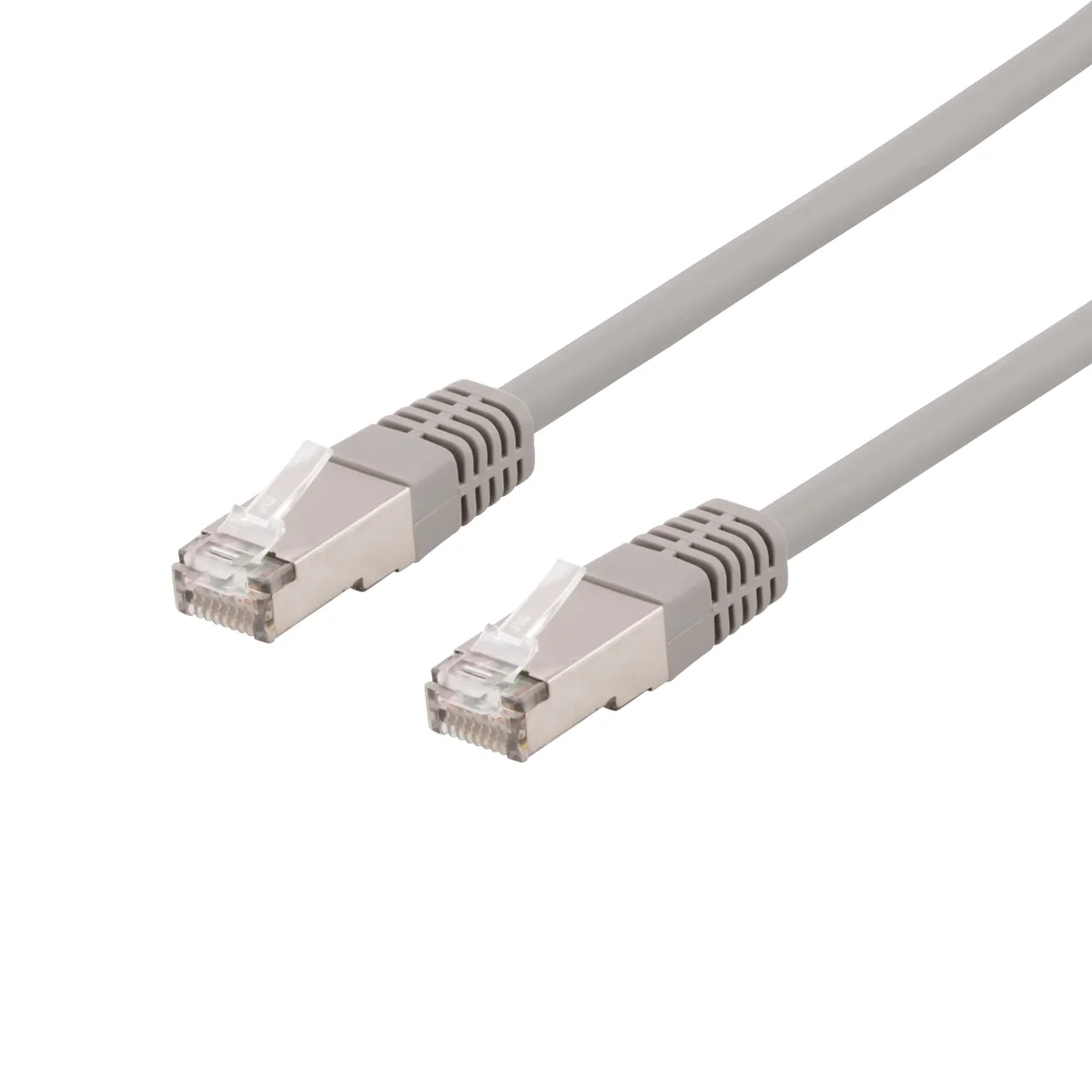 Deltaco patch cable - 30 cm - grey - Harmaa - 0.3m