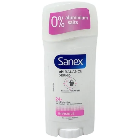 Sanex Invisible 24H Protection Deodorant Stick - 65 ml