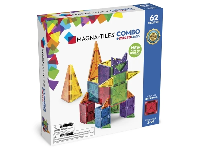 Magna-Tiles microMAGS Combo 62 stk