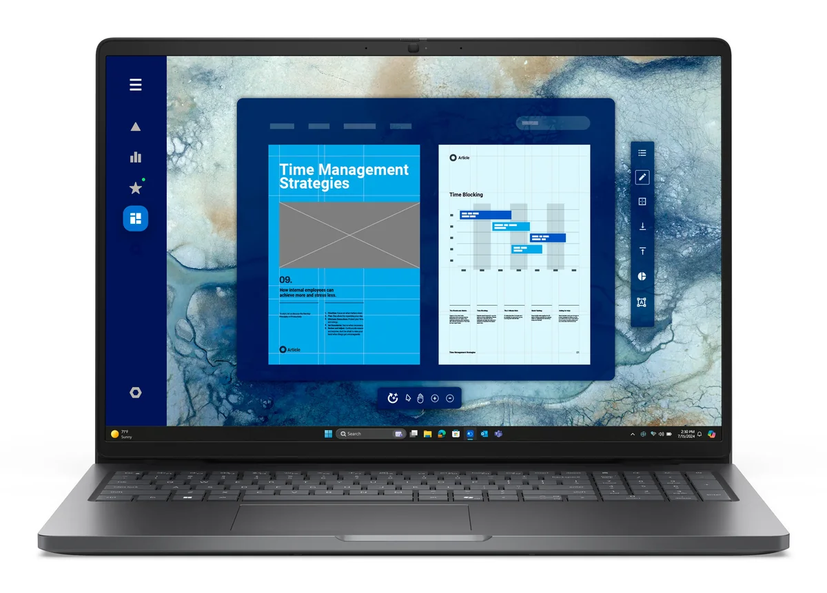 Dell Pro 16 16.0" Ultra 5 235U, 16 Gt, 512 Gt, Intel Graphics, Win 11 Pro -kannettava, platinahopea